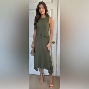 Anthropologie Green Sleeveless Dress.